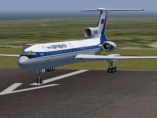 FlightGear Tu-154